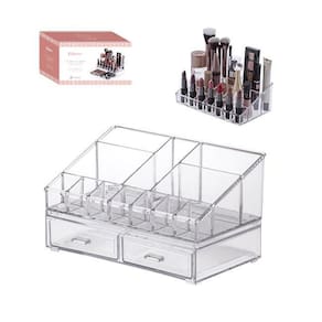 Organizador 12 Cavidades+ 2 Gavetas Empilháveis Acrílico