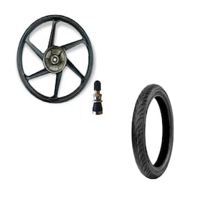 Roda Liga Leve Titan 150 160 6 Palitos+pneu Vipal 90/90-18 Tl + Bico
