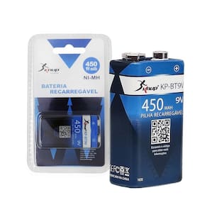 Pilha Recarregavel 9V 450Mah Knup