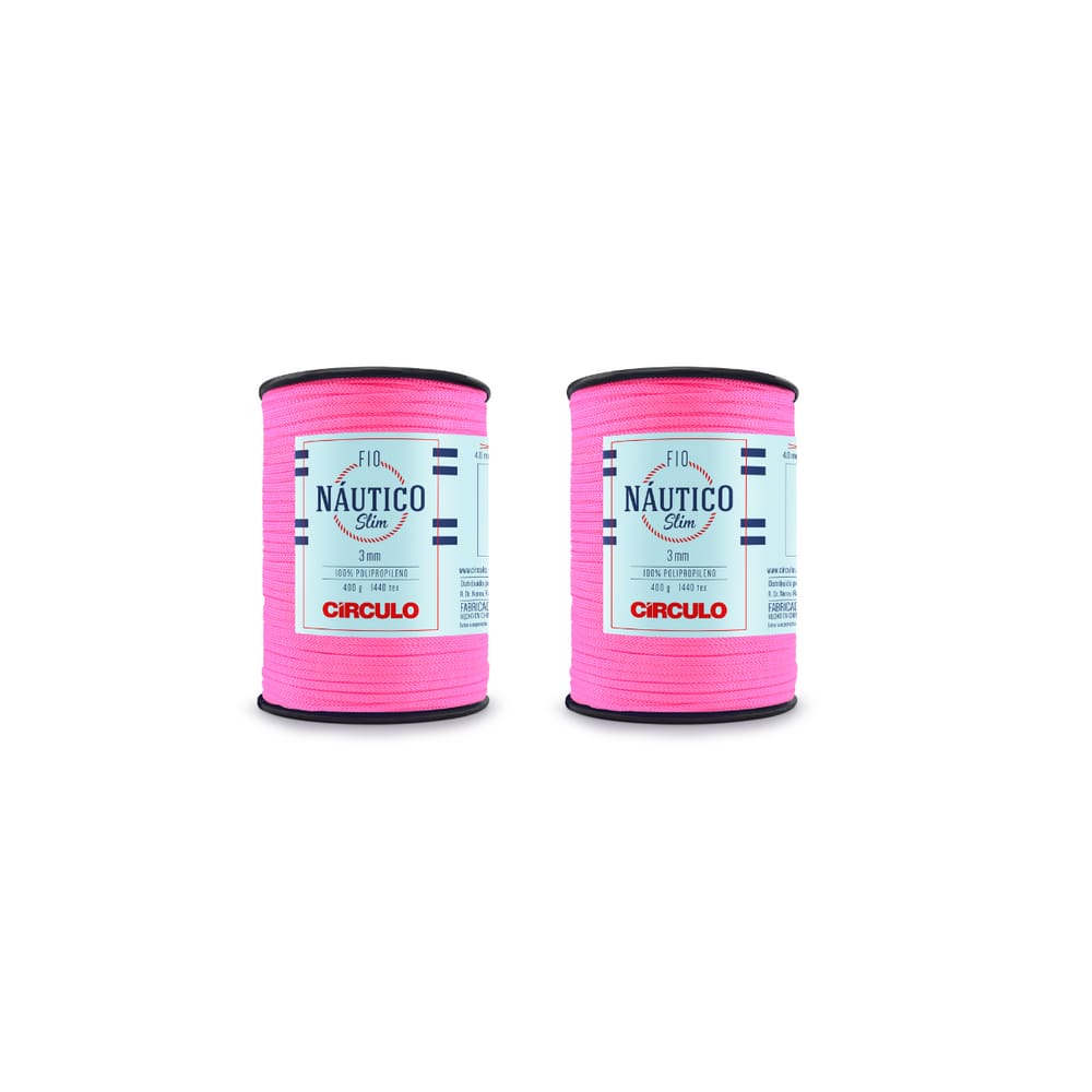 Kit 2 Fio Náutico Slim - Cor Pink