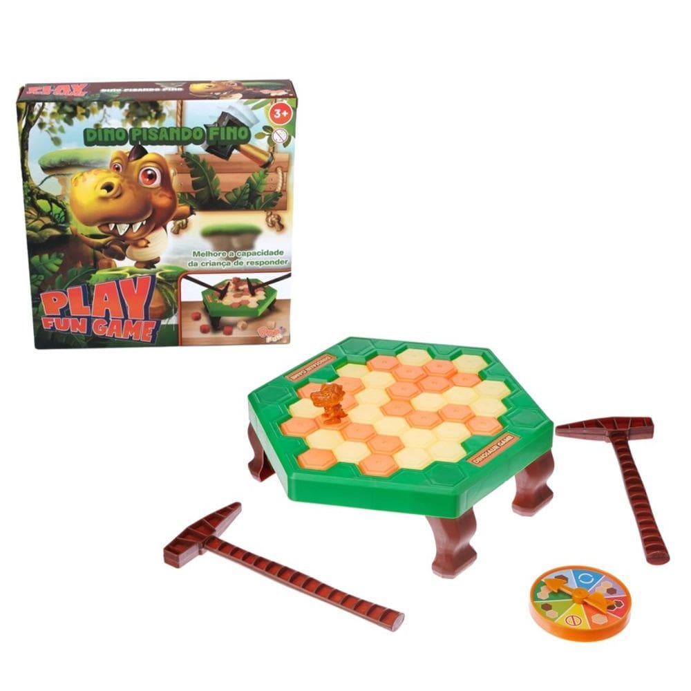Jogo Interativo Infantil Dino Pisando Fino - Play Fun Game