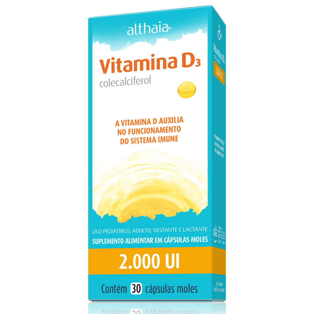Vitamina D 2000UI - 30 Cápsulas