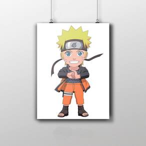Placa Decorativa Naruto Uzumaki Shippuden Infantil