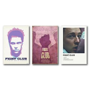 Kit 3 Placas Decorativas Clube Da Luta Filme Mdf