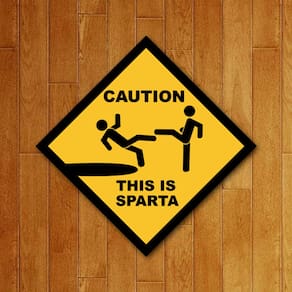 Placa Decorativa Filmes - This Is Sparta 300 Leonidas