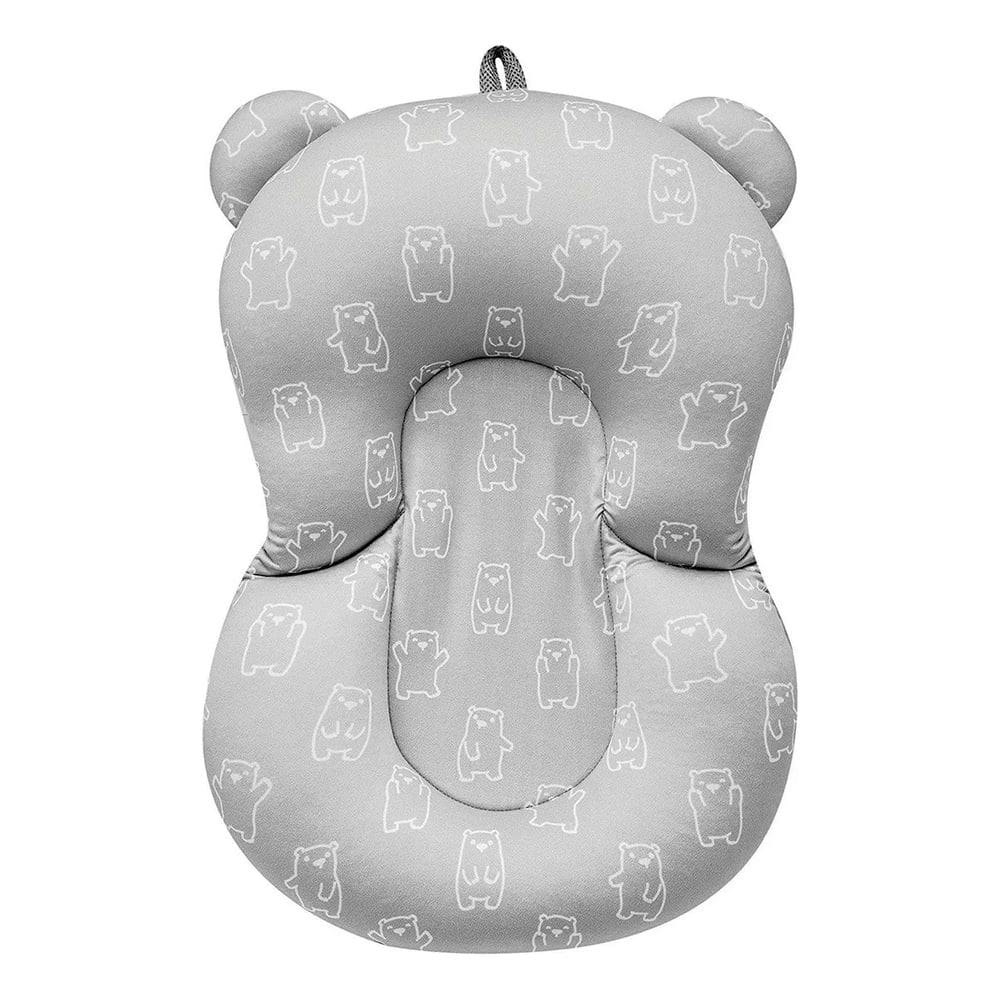 Almofada De Banho Para Bebê Ursinho Cinza Buba Banheira