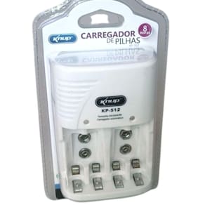 Carregador Para 4 Pilhas Recarregáveis 2A 3A 2 Baterias 9V