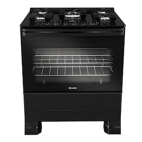 Fogão MFV5BF com 5 Bocas e Mesa de Vidro Mueller