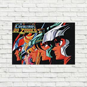 Placa Decorativa Cavaleiros Do Zodíaco Anime Clássico