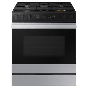 Fogão 5 bocas Serie 7 Com Câmera e Air fry Samsung NSG6DG8700SRAZ 76L 127V - Inox