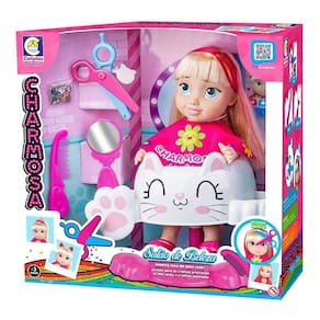 Boneca Charmosa Salão De Beleza Com Acessórios Cotiplás 2506
