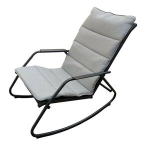 Cadeira De Balanço Jardim Premium 90x61cm - Aço E Poliéster