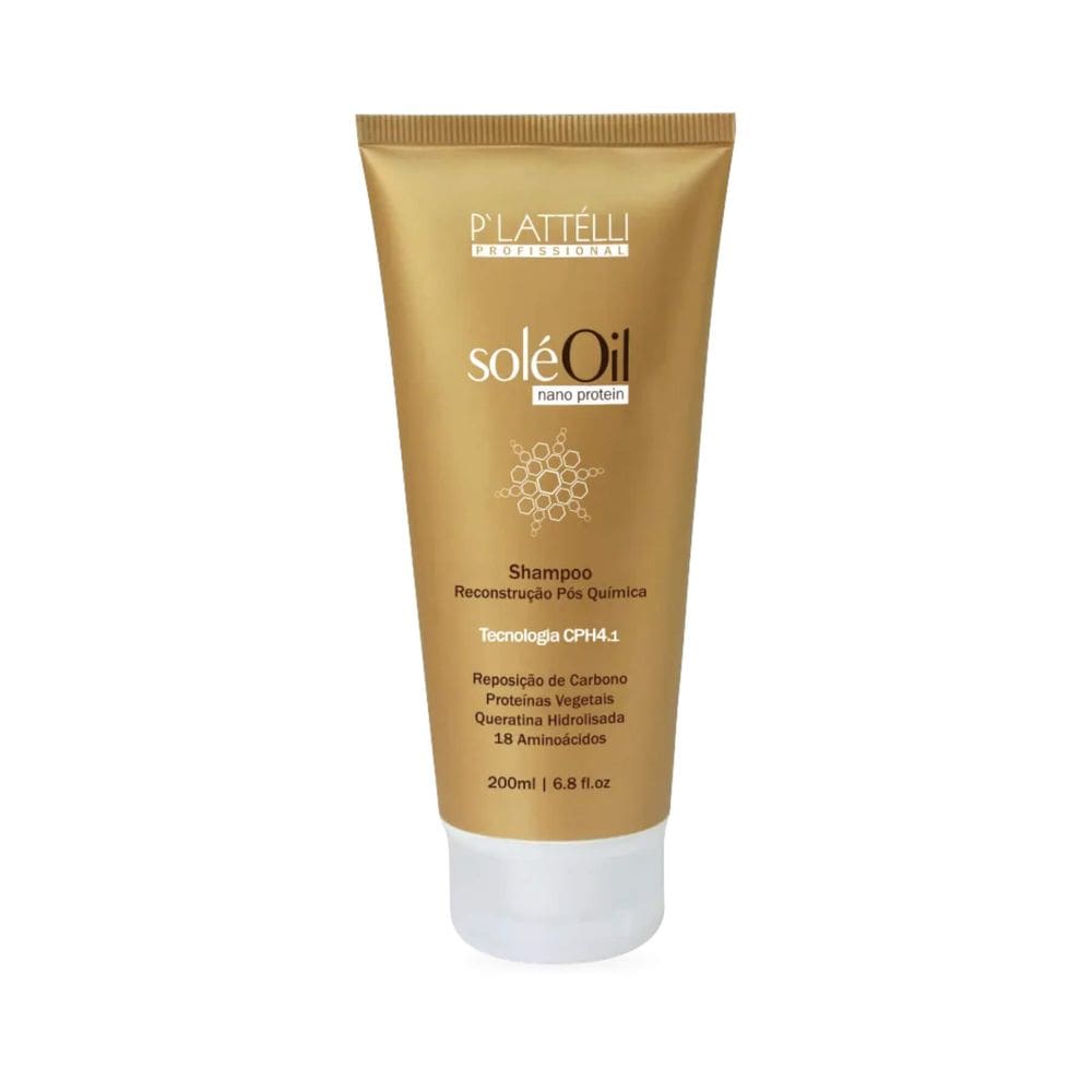 Shampoo Plattelli SoléOil Nano Protein 200ml
