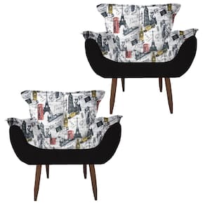 Poltrona Decorativa Parana Para Sala Confortável Paris Vermelho