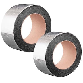 Kit 2 Fita Manta Asfaltica Aluminizada Auto Colante Impermeável Multiuso Veda Telhado Laje e Cano 5cm x 5m