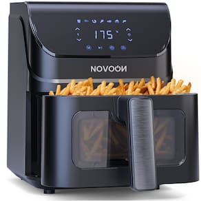 Fritadeira Elétrica Digital Novoon 4,5L 1400W 3 em 1 - Frita sem Óleo, Assa e Reaquece