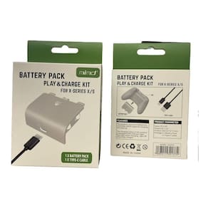 Bateria Recarregável Xbox Series S/X + Cabo Carregador Tipoc