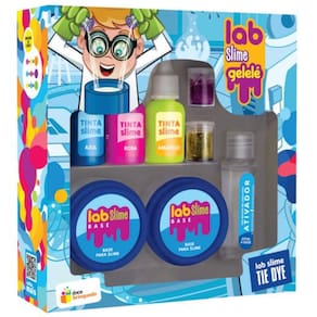 Geleinha Slime 60g 3 Tintas 15g 2 Glitter 2,7g E Acessórios