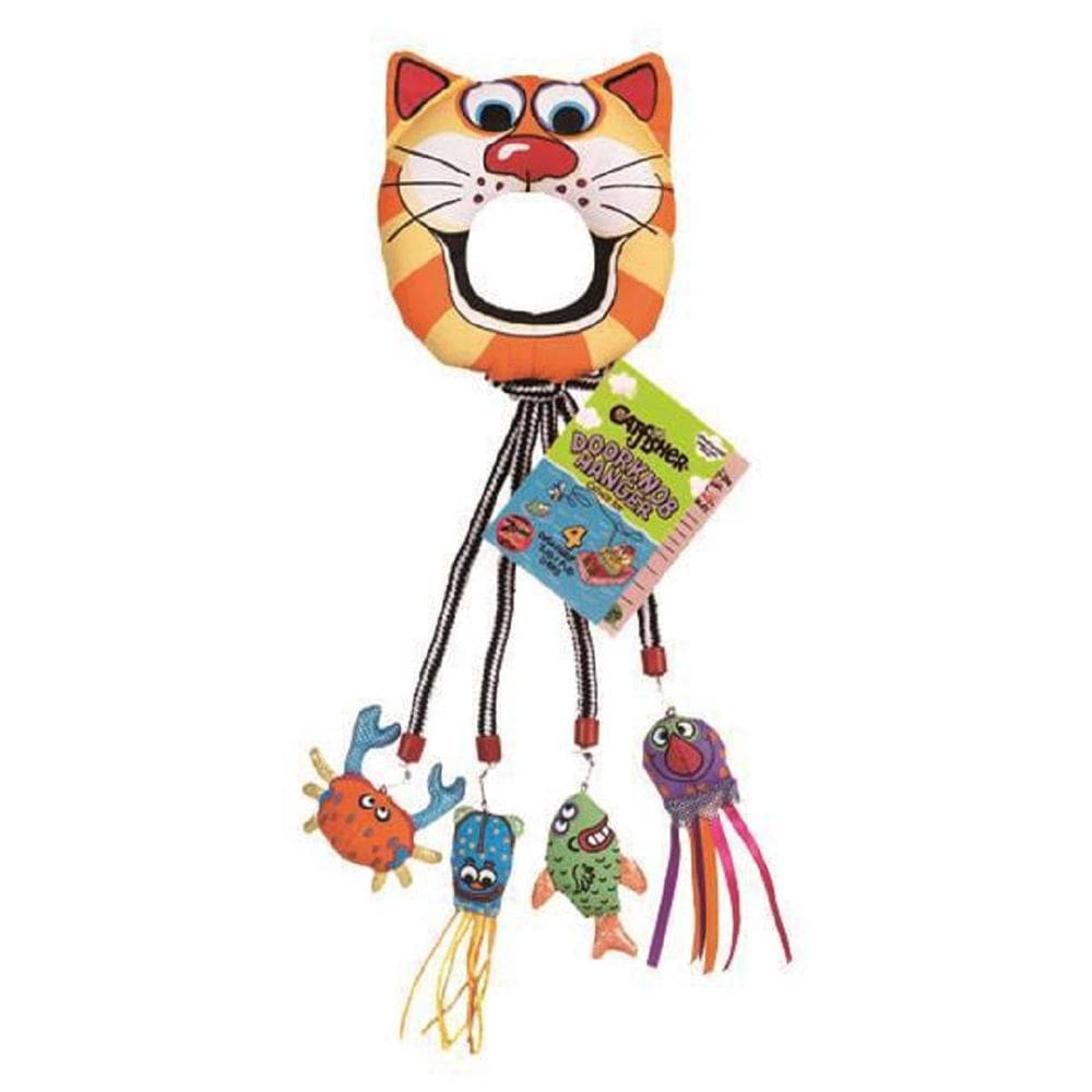 Brinquedo Fatcat Catfisher Doorknob Hanger P/ Gatos