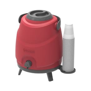 Botijão Térmico Fixo Com Pés Garrafa 9l Vermelho Soprano