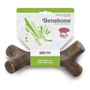 Brinquedo Roer Cachorro Benebone Bacon Stick Grande 40kg