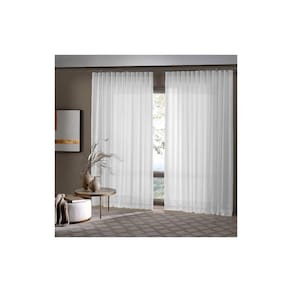 Cortina para Trilho Bella Janela 660x280 cm Duplex Inove Provença Branco