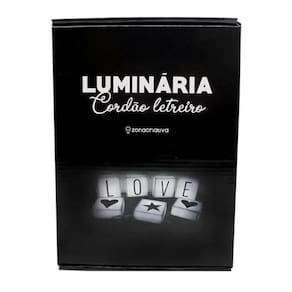 Luminaria Cordao Letreiro Luminoso