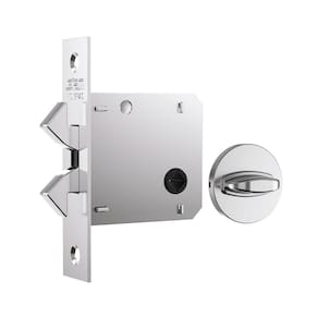 Fechadura Porta Correr Biel 1006-S Wc Redonda Classic Inox