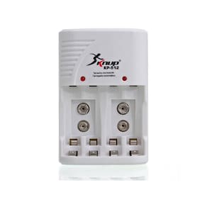 Carregador Para Pilhas Aa Aaa 9V Knup Kp-512