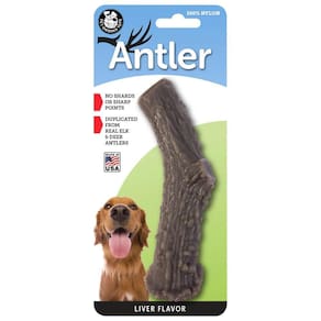 Brinquedo Mordedor Para Cachorro Pet Qwerks Antler Figado G