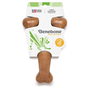 Osso De Nylon Benebone Wishbone Frango Grande - Made In Usa