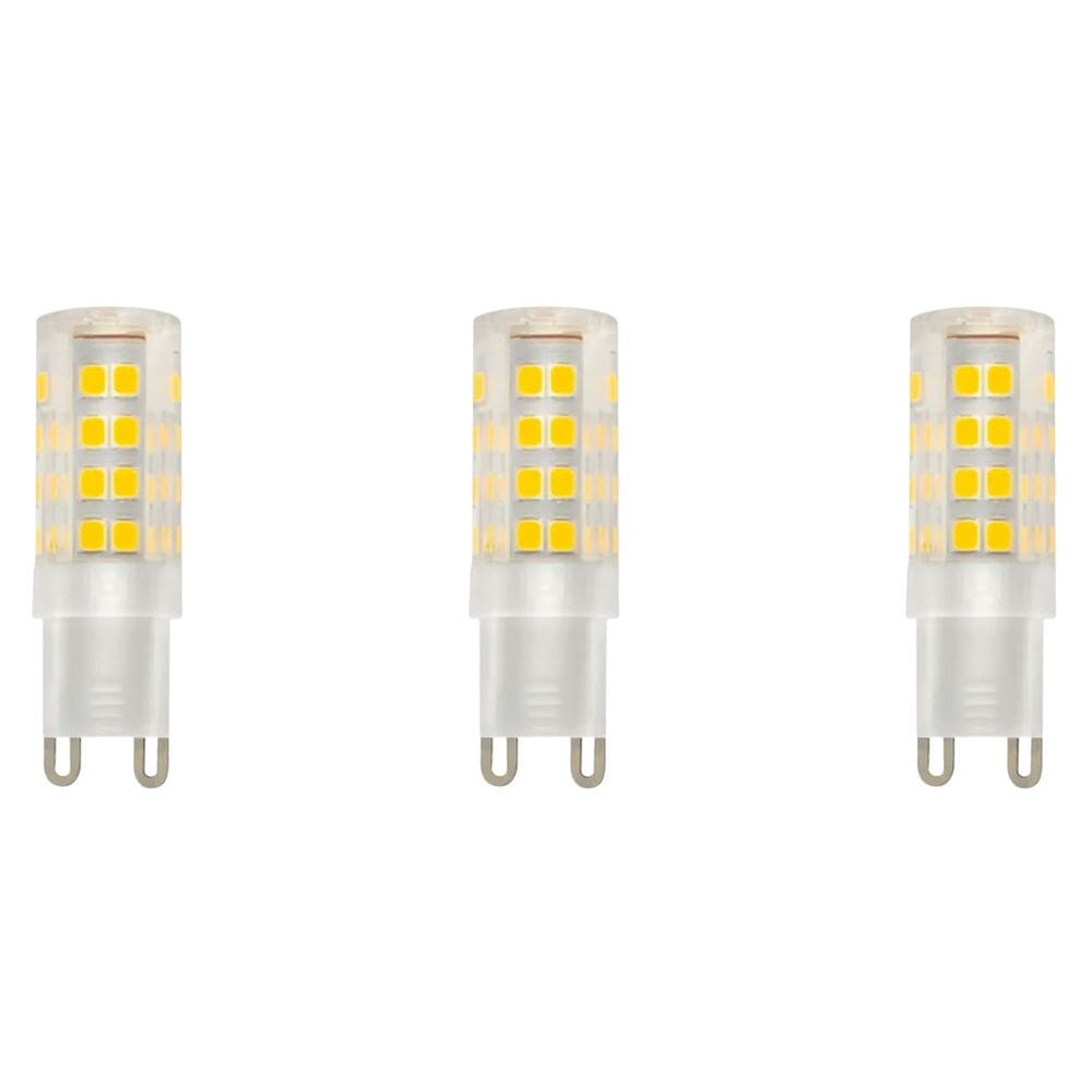 Kit 3 Lâmpada Led G9 Halopin 3w 3000k Bivolt