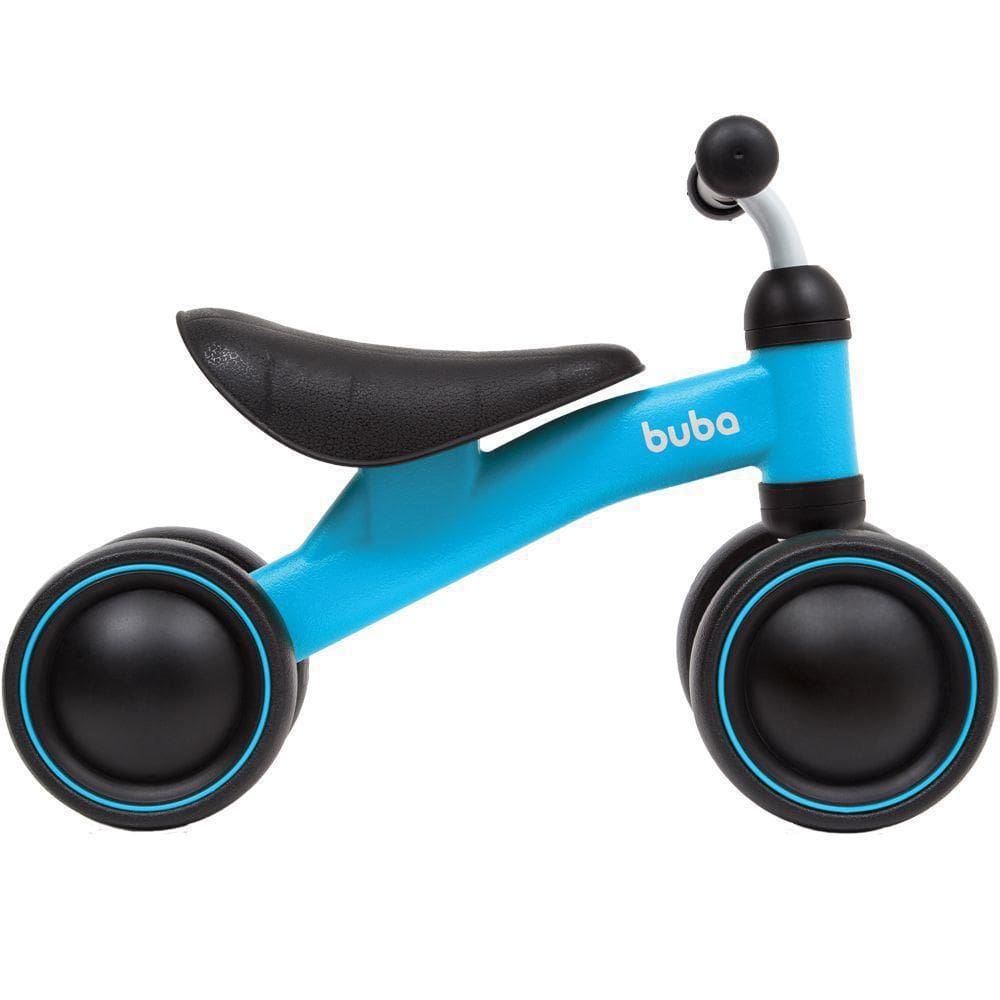 Bicicleta Equilíbrio 4 Rodas Azul Buba - 12m+ - 20kg