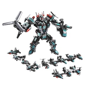 Blocos De Montar Robô Transformes 577 Peças 25 Em 1 Cubic