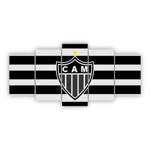 Quadro Decorativo 5 Peças Atlético Mineiro Futebol Clube