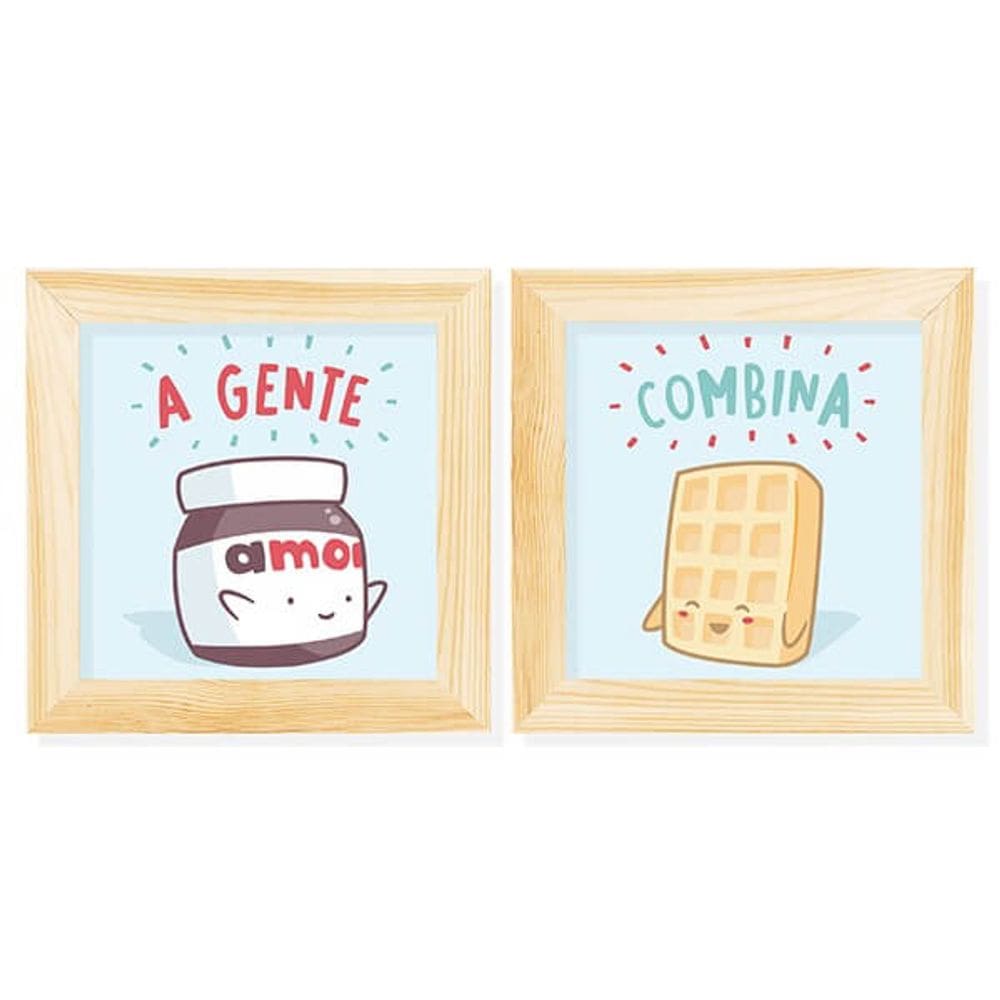Kit Quadros A Gente Combina - Namorados