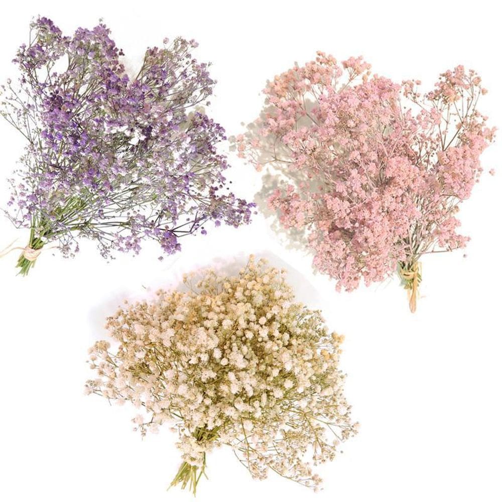 6 Mini buquês gypsophila mosquitinho rs br r
