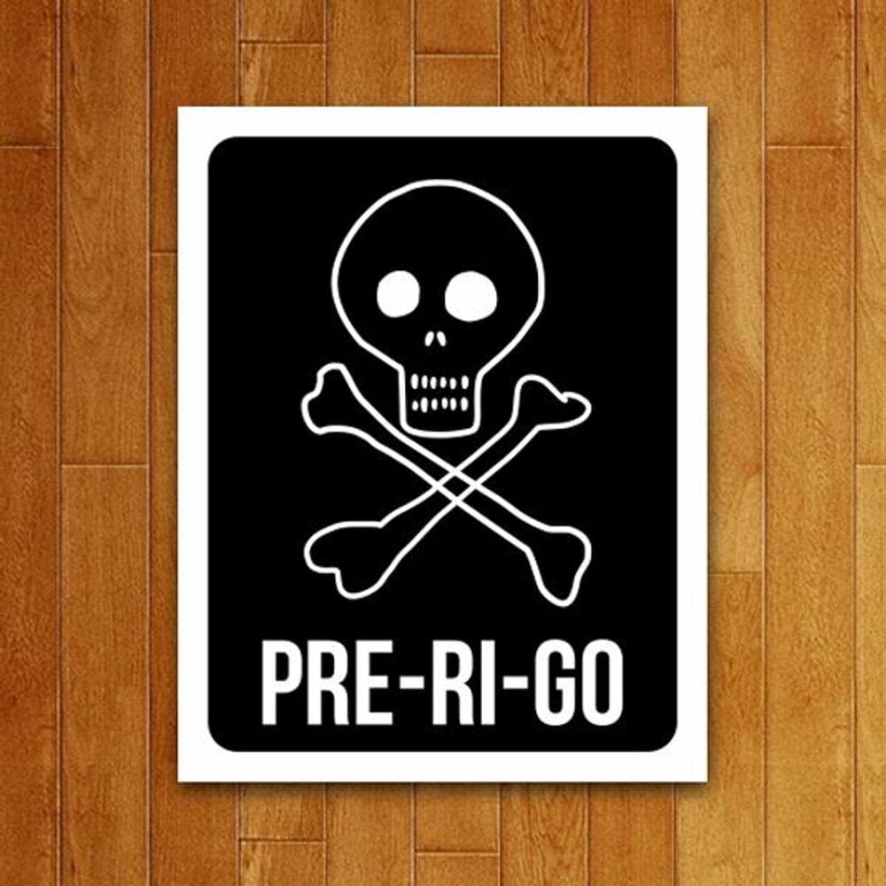 Placa Decorativa - Pre-Ri-Go