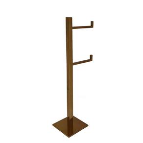 Papeleira Quadrada De Chão Red Gold Com Reserva Inox 304