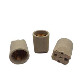 60X Bocal Porcelana Soquete Louça E27 - Fertak - 8211