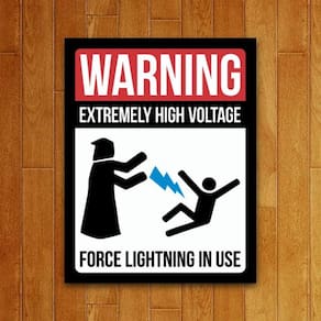 Placa Decorativa - Force Lightning