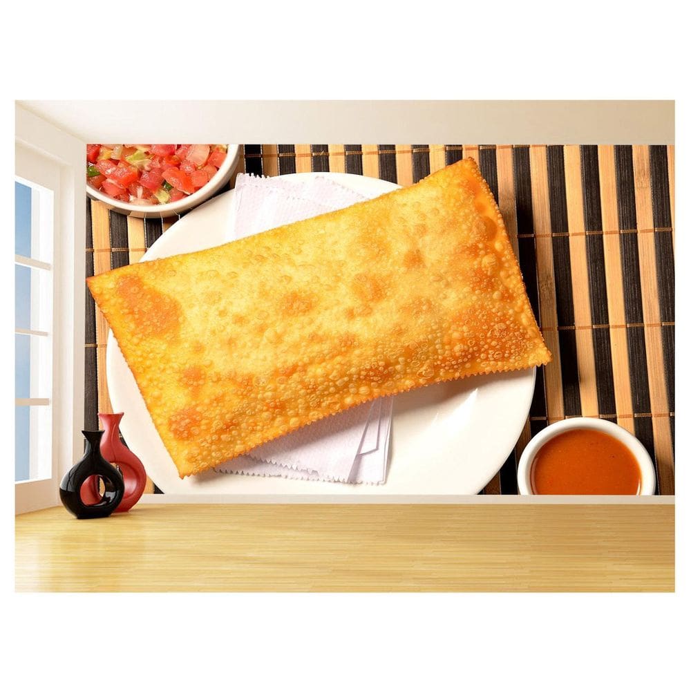 Papel De Parede 3D Alimentos Pastel Feira Sabor 3,5M Al459