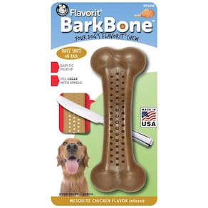 Mordedor Pet Qwerks Bone Frango G - Mastigação Durável 18cm