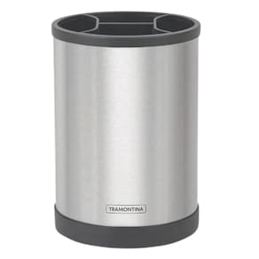 Porta Utensílios Giratório Divisórias Utensílios Linha Plurale Inox Tramontina
