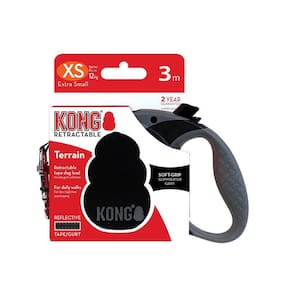 Guia Retrátil Terrain Retractable Leash Extra Pequeno Preto