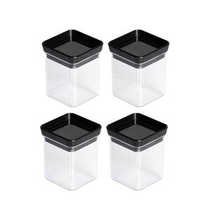 Kit 4 Mini Potes Hermético Empilhável Cozinha Temperos 180ml