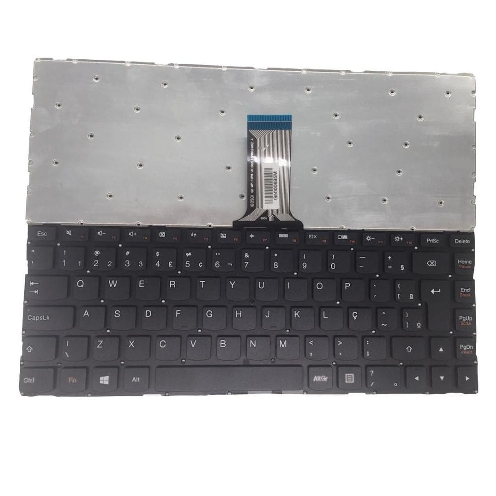 Teclado Pra Notebook Lenovo Yoga 500-14Ibd Br Sem Iluminação