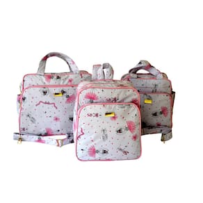 Kit Bolsa Mala Mamãe Mochila Passeio Desenho Bailarina