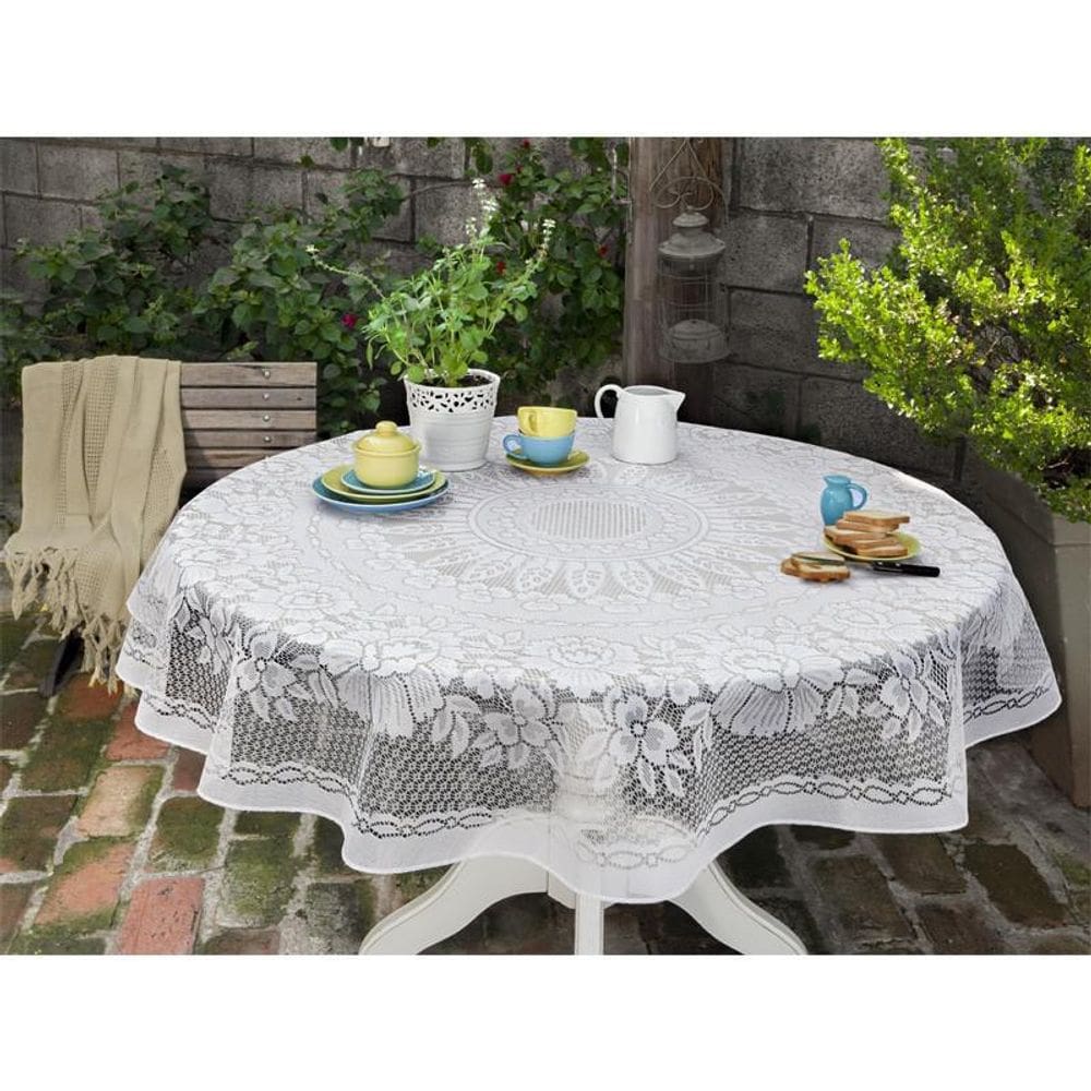 Toalha De Mesa Redonda ? Coleção Saint Tropez 160 Cm