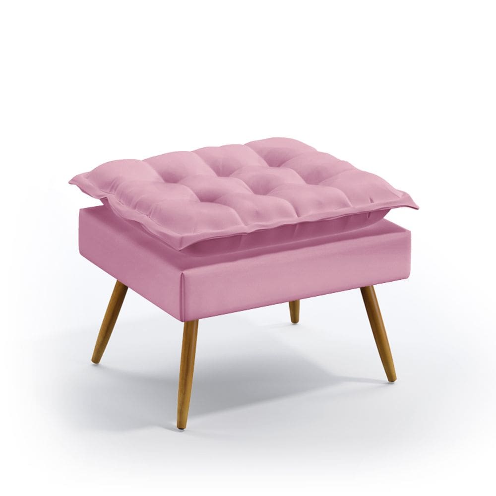 Puff Decorativo Lunar Sued Aradecor